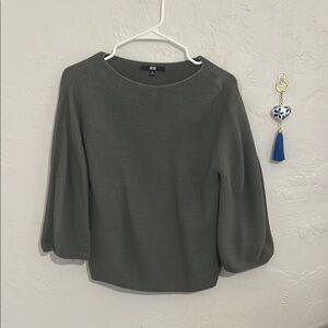 Uniqlo Olive Knit Sweater